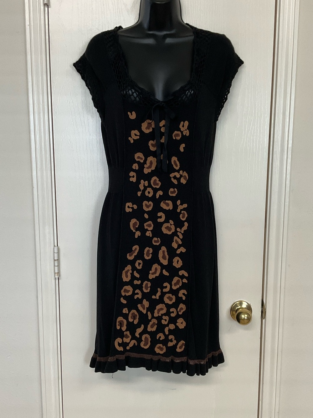 Nanette Lepore Mini Animal Print Dress Size Medium